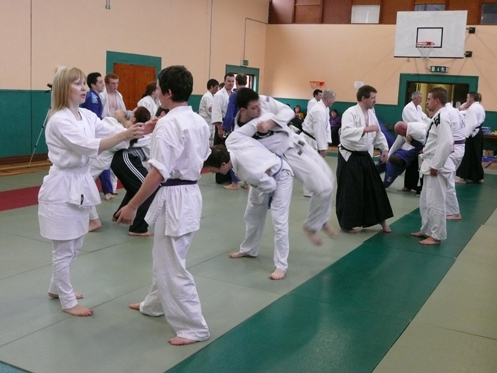 Class doing techniques