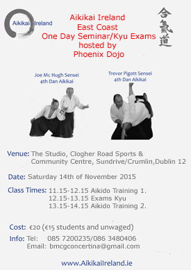 East Coast Aikikai Ireland November 2015