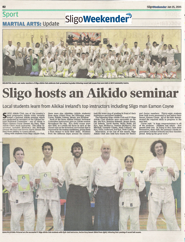 Weekender Article Jan 2015